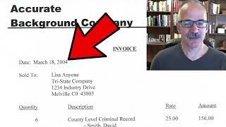 What shows up on a criminal background check?