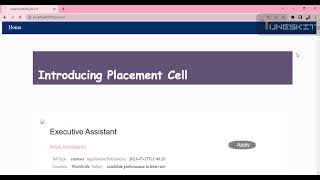 Placement Cell project using Node js by coding ninjas