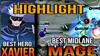 Xavier Deadly MidLane Mage - Best Xavier Highlight moment - Mobile Legends Bang Bang