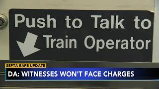 RAPE ON TRAIN: Charges unlikely for riders who witnessed SEPTA train rape, DA's Office says