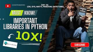 Python OS, SYS, Math, Random & DateTime Modules | Python Libraries in 7 Days – Day 01