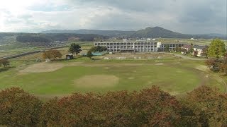 【空撮】 小学校 湯沢市近郊