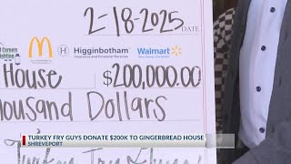 Turkey Fry Guys donates $200K to Gingerbread House