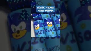 SONIC The Hedgehog themed Party Popper 🎉💙#shorts #viral #fyp