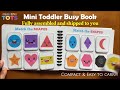 Mini Toddler Busy Book VOL2, Preschool Learning, Pre-k