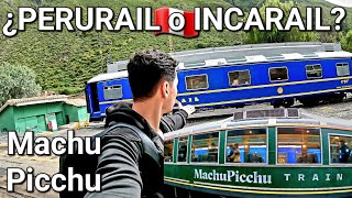 🚂🚃🚃 PeruRail o IncaRail Cusco Machu Picchu ¿Cuál es mejor? Cuál es más costoso? Cuál es más puntual?