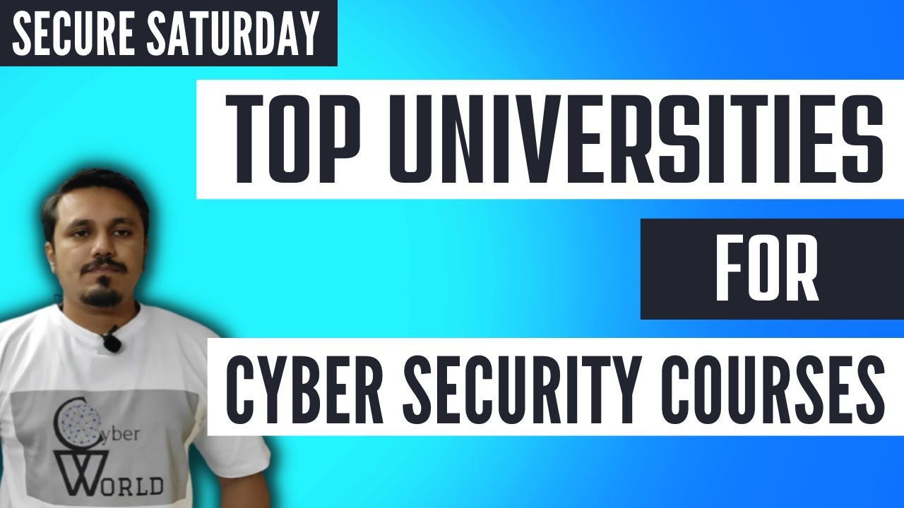 Top Universities For Cybersecurity || Top Universities In India ...