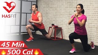45 Minute Total Body Strength Workout without Equipment - Full Body Workout Routine for Women & Men