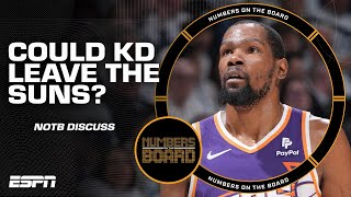 Kevin Durant WON'T be on the Suns next season?! 👀 Numbers on the Board 'wouldn't be surprised' 😳