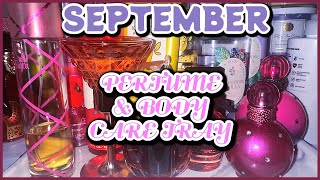 SEPTEMBER PERFUME + BODY CARE🧴 TRAY FEAT MY TRANSITION🔜 TO FALL🍃🍂 ITEMS