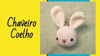 Chaveiro de coelho - amigurumi