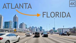 Driving Atlanta Georgia to Florida 4K - Road Trip Drive - Most Congested Segment of I-75/85