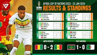 🟢 Guinea vs Senegal - Africa Cup of Nations 2023 (2024) Standings Table & Results as of January 23