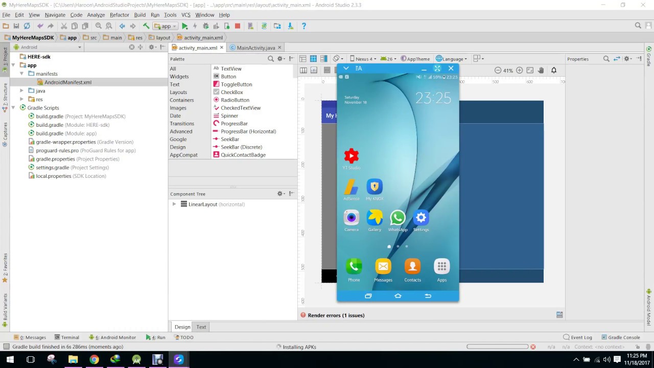 HERE Maps SDK In Android Studio Part 1 (Integration) - YouTube