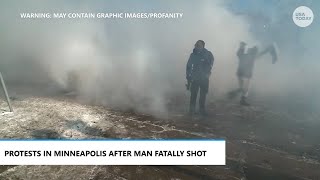 After man shot in Minneapolis, protest livestream shows anti-ICE protesters sprayed with irritant