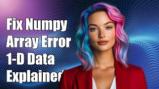 Fixing Numpy Array Error: Data Must Be 1-Dimensional Explained
