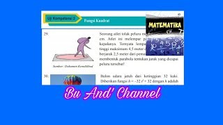 Uji Kompetensi 2 no. 29-30 Matematika kelas 9 Bab 2 Persamaan dan Fungsi Kuadrat