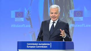 Press conference by Vĕra JOUROVÁ & Didier REYNDERS on the 2020 Annual Rule of Law Report, 30/09/20