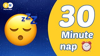 30 minute nap timer with alarm | relaxing rain ambiance