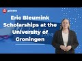 Eric Bleumink Scholarships at the University of Groningen