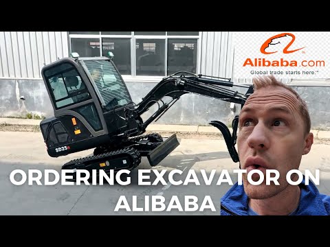 Pedido de una miniexcavadora 2,5 T desde China a través de Alibaba: proceso de compra completo e importación a EE. UU.