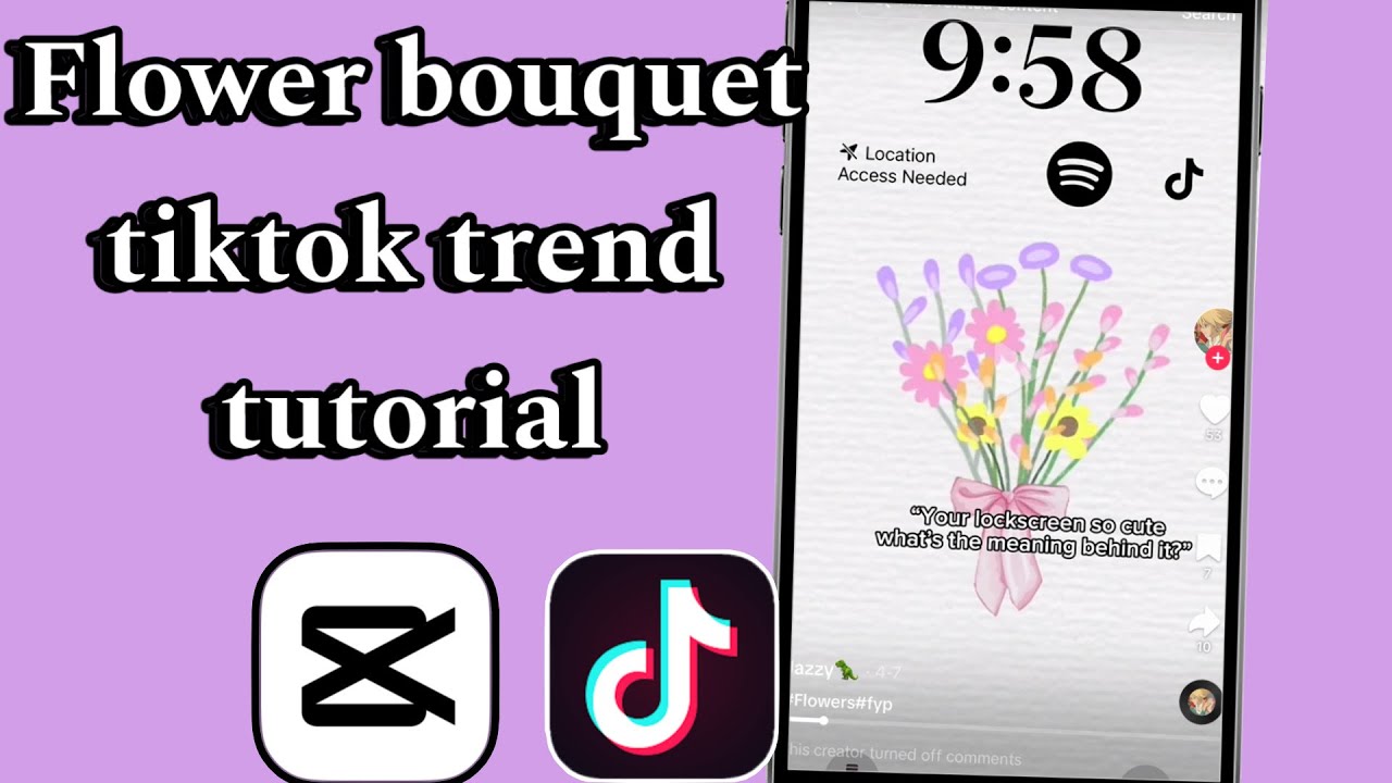 Flower Language Tiktok Trend Tutorial Flower Language Capcut Template