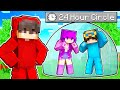 Locking Friends in a 24 HOUR BUBBLE in Minecraft!