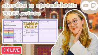 stardew + spreadsheets [74/100%]🍓ꔛ [streamed 2/19/25]