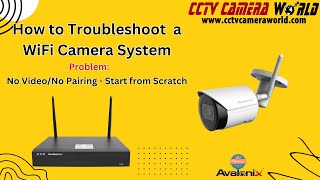 How to Troubleshoot a WiFi Camera System - No Video/No Pairing - Start from Scratch