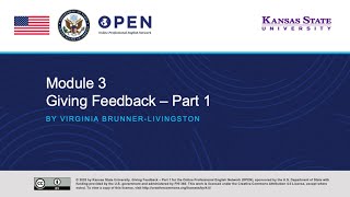 Module 3 Giving Feedback - Part 1
