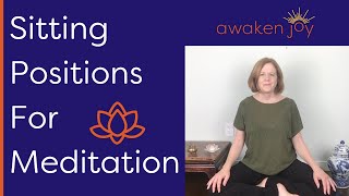 Sitting Positions for Meditation (BE COMFORTABLE!)