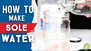 How to Make Sole Water