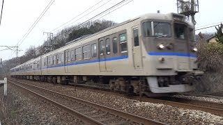 【引退間近】JR山陽本線　体質改善色115系電車　ｵｶK-06編成