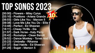 Top Songs 2023 📀 The Weeknd, Maroon 5, Charlie Puth, Miley Cyrus, ZAYN, Ed Sheeran, Tones And I