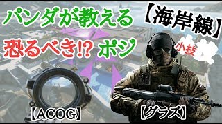 【R6s】パンダが教える恐るべきポジ【海岸線】