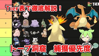 【ポケモンスリープ】Tier表で徹底解説！トープ洞窟の捕獲優先度【ずんだもん】【VOICEVOX】