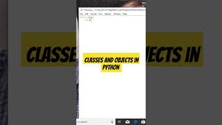 Classes and objects in python explained in tamil