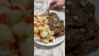 Steak and potatoes