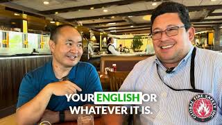 Jose Escobar with Dennis Yu at Georgia Diner