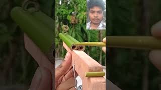 দেখুন বন্ধুরা এটি হল বাঁশের তৈরি বন্দুক #bamboo #art #gun #shorts