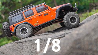 1/8 Scale RC Car YK4082 Pro Jeep Wrangler Rubicon JL Rock Crawling⎜RC카 지프 랭글러 루비콘JL 락크라울링