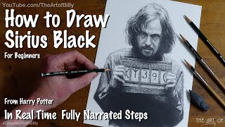 How to Draw Sirius Black for Beginners (Gary Oldman in the Harry Potter Movies)