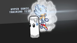 Hyper Sonic's training [Sticknodes sprite animation]