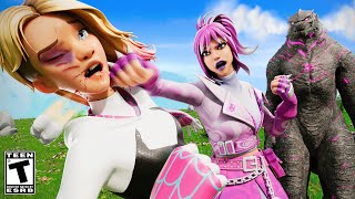 Girls IN LOVE Fight for Godzilla.. Fortnite Movie