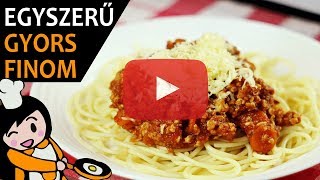 Bolognai spagetti - Recept Videók