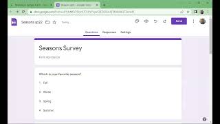 Google Forms 3 - Sending Out Your Form for Others to Complete