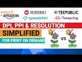 DPI and Resolution Simplified for Print on Demand