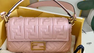 💕FENDI UNBOXING  | Fendi Classic  | Pink Nappa Leather Baguette💕