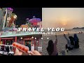 Trip to Incheon 🇰🇷 wolmido theme park, china town, fairytale village, hidden beach, polices..?