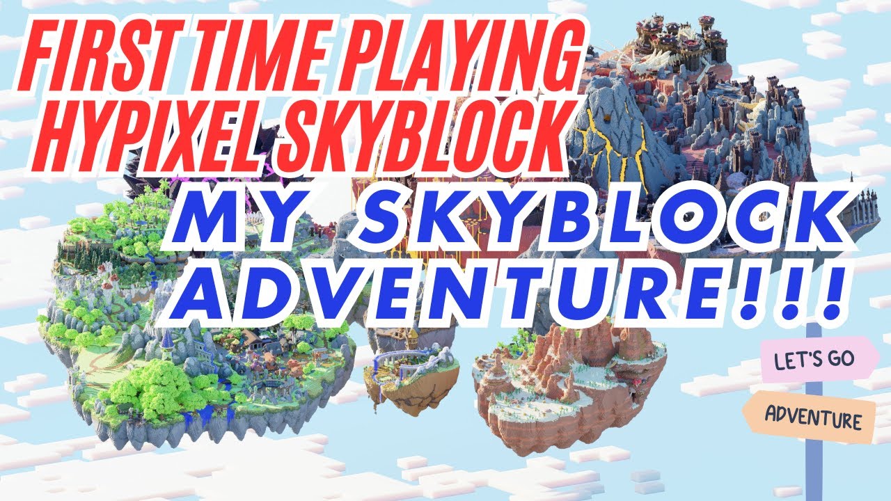First Time Playing Hypixel Skyblock My Skyblock Adventure Youtube